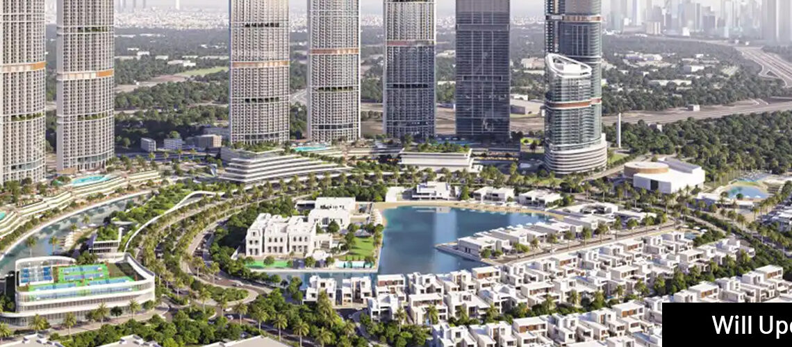 A view of Sobha Elwood community at Dubai land offering luxurious villas